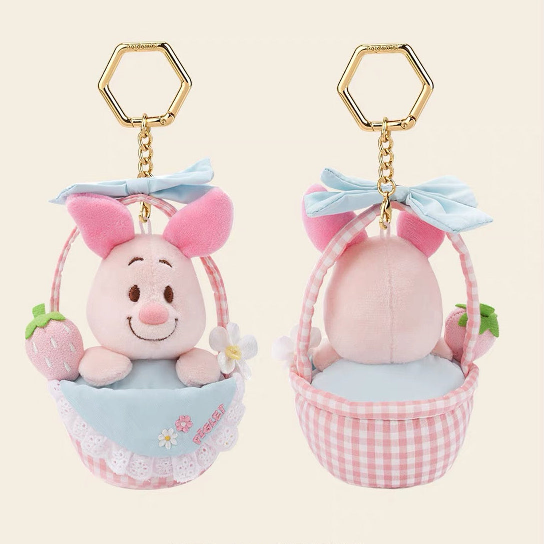 Original Potdemiel Winnie the Pooh Picnic Basket Plush Keychain