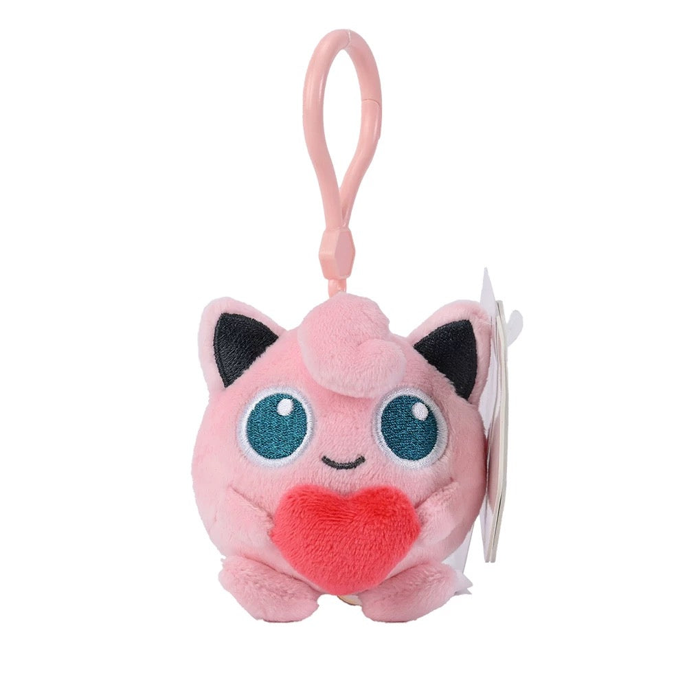 Pokemon Heart Plush Keychain