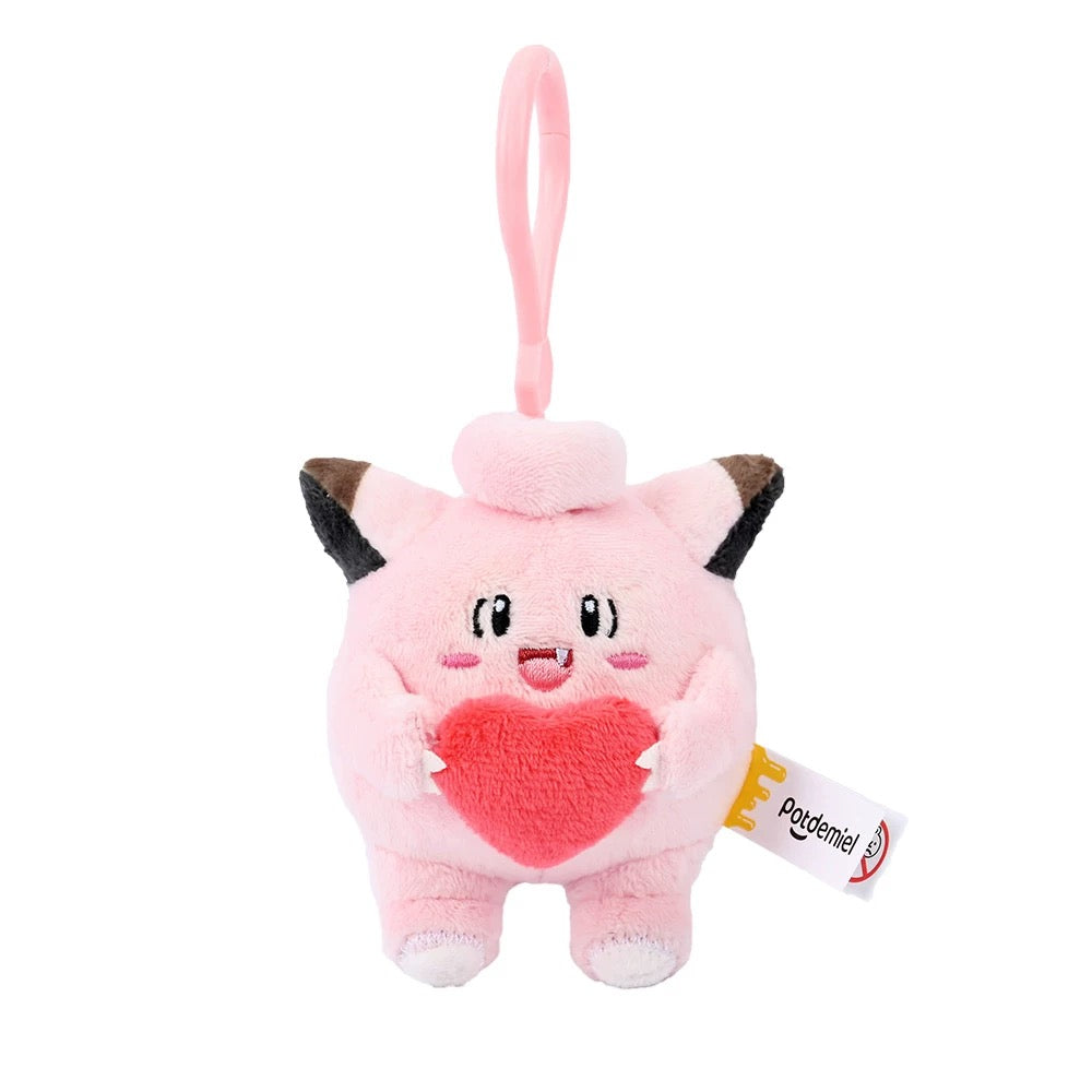 Pokemon Heart Plush Keychain