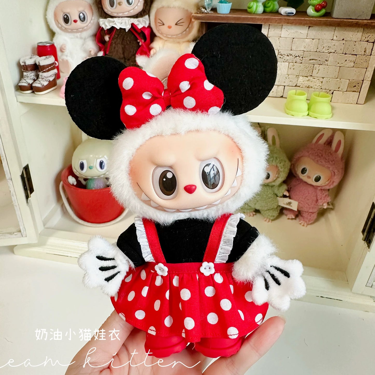 Disney Mickey and Minnie Outfit for Labubu
