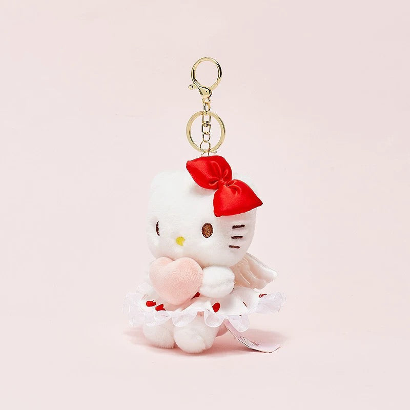 Licensed Surof Hello Kitty Heart Plush Keychain