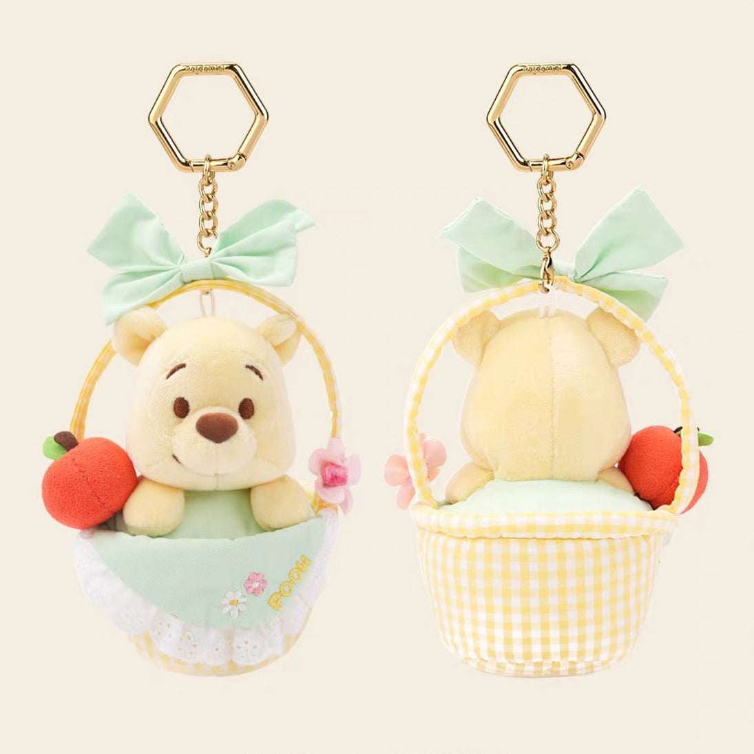 Original Potdemiel Winnie the Pooh Picnic Basket Plush Keychain