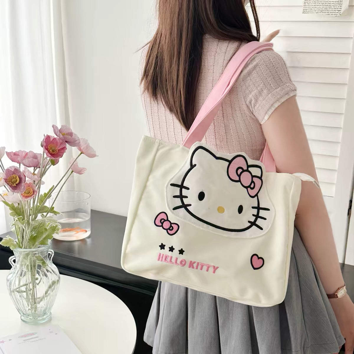 Licensed Sanrio Head Tote Bag
