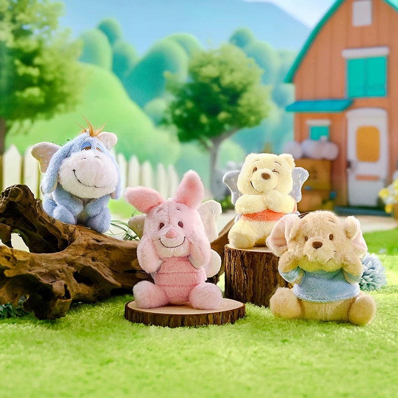 Original Potdemiel Winnie the Pooh with Butterfly Wing Plush Keychain