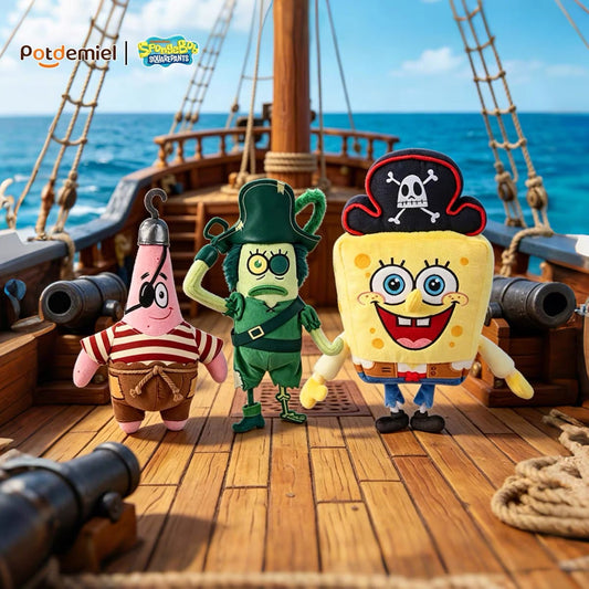Original Potdemiel Pirate SpongeBob SquarePants Plush Keychain