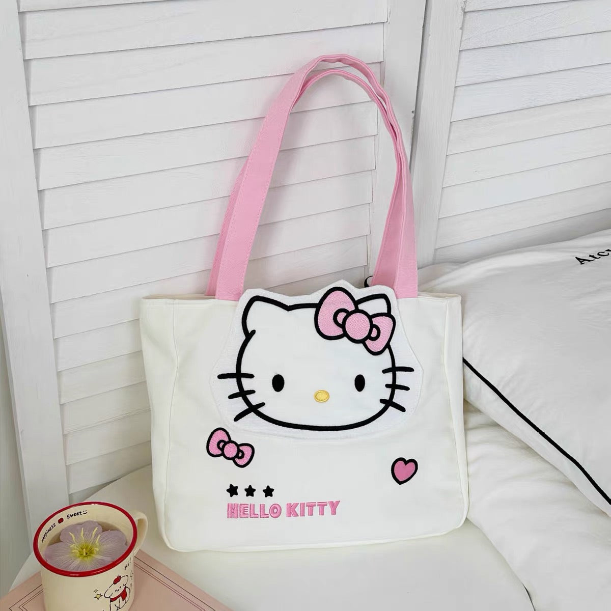 Licensed Sanrio Head Tote Bag