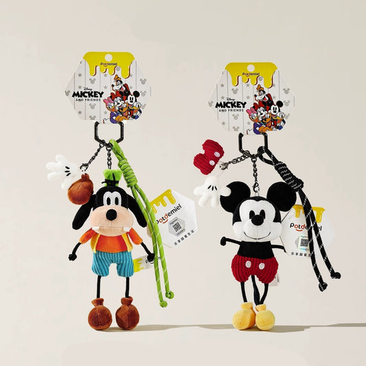 Original Potdemiel Mickey & Friend Plush Keychain
