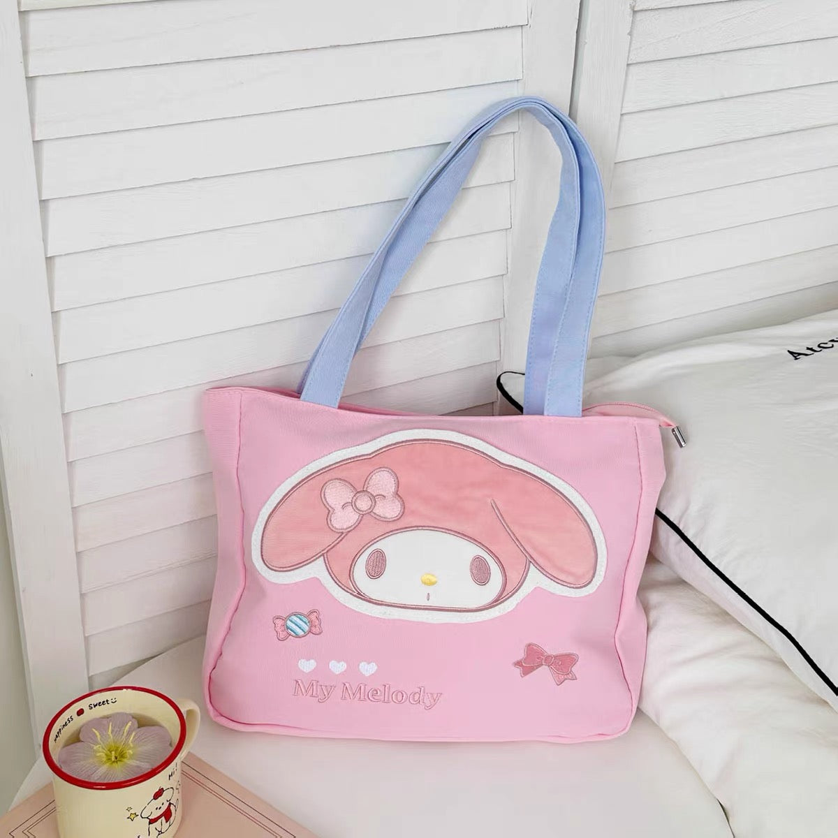 Licensed Sanrio Head Tote Bag