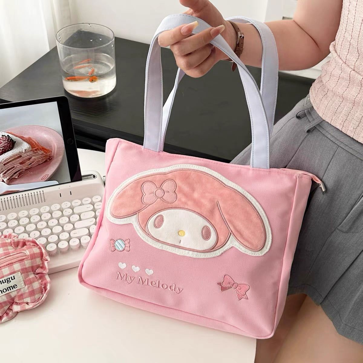 Licensed Sanrio Head Tote Bag