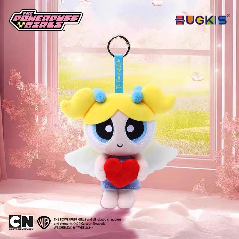 Licensed Hugkis The PowerPuff Girls Heart Angel Plush Keychain