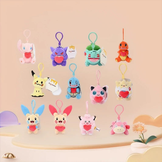 Pokemon Heart Plush Keychain