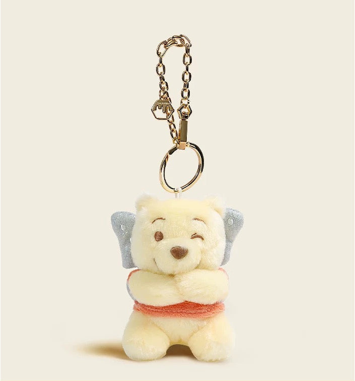 Original Potdemiel Winnie the Pooh with Butterfly Wing Plush Keychain