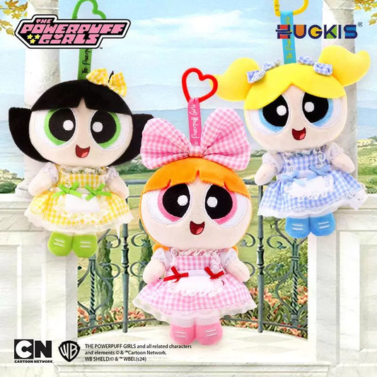Original Hugkis The Powerpuff Girls Lolita Dress Plush Keychain