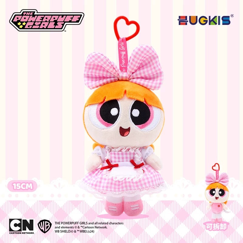 Original Hugkis The Powerpuff Girls Lolita Dress Plush Keychain