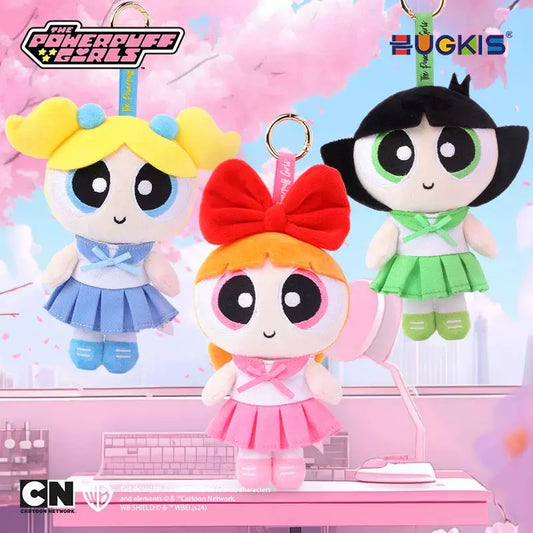 Original Hugkis The PowerPuff Girls School Uniform Plush Keychain