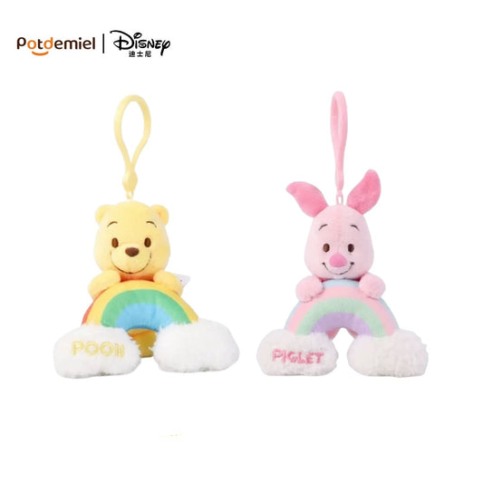 Original Potdemiel Winnie the Pooh Rainbow Plush Keychain