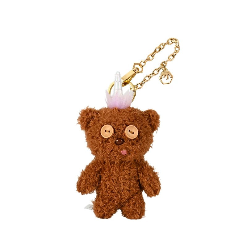 Original Potdemiel Minion Rainbow Plush Keychain
