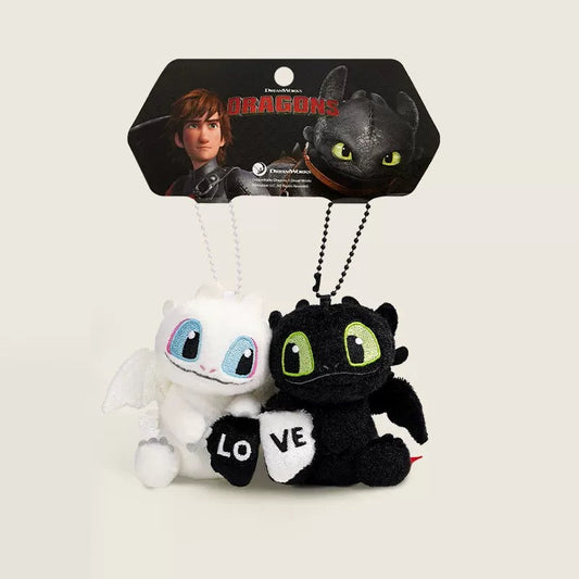 Orignal Potdemiel How to Train Your Dragon Toothless Couple Magnet Plush Keychain