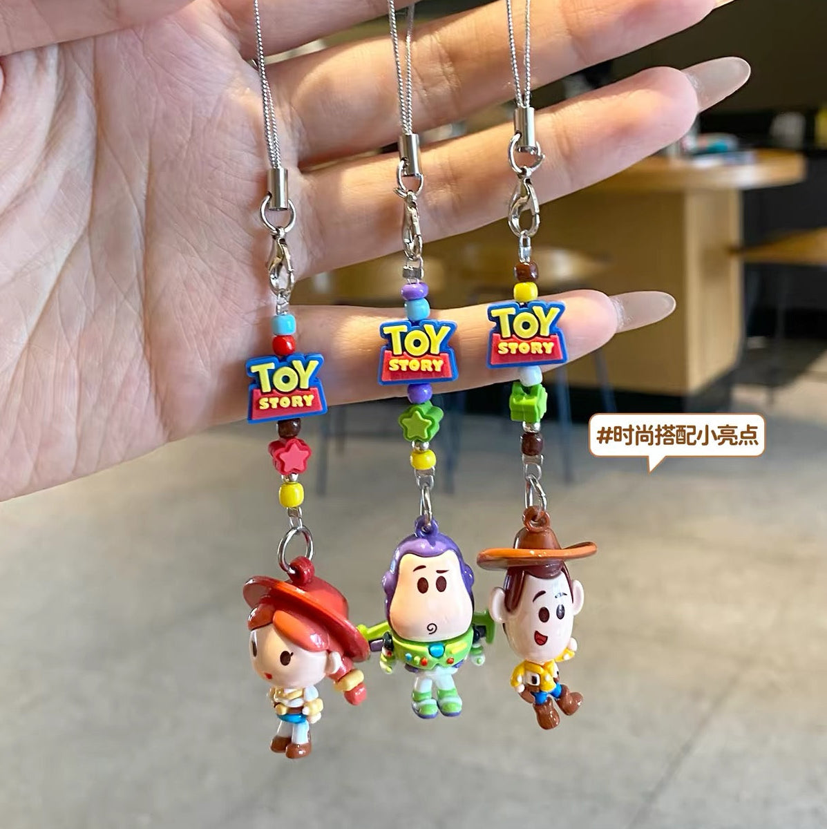 Licensed Baimao Toy Story 3pcs Set Keychain | Phone Strap