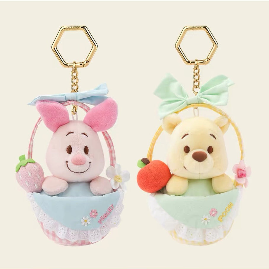 Original Potdemiel Winnie the Pooh Picnic Basket Plush Keychain