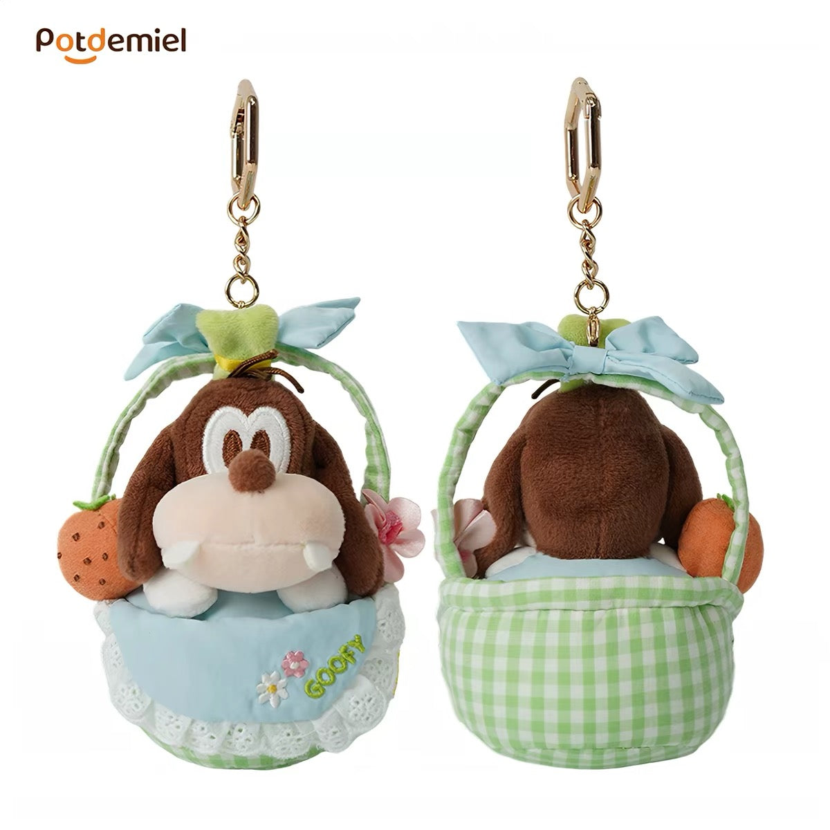 Original Potdemiel Mickey & Friends Picnic Basket Plush Keychain