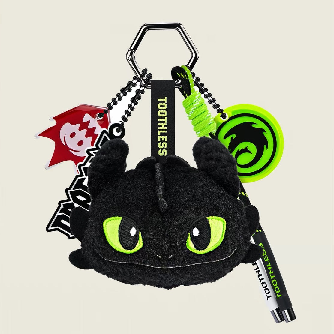 Original Potdemiel How to Train Your Dragon Toothless Plush Keychain