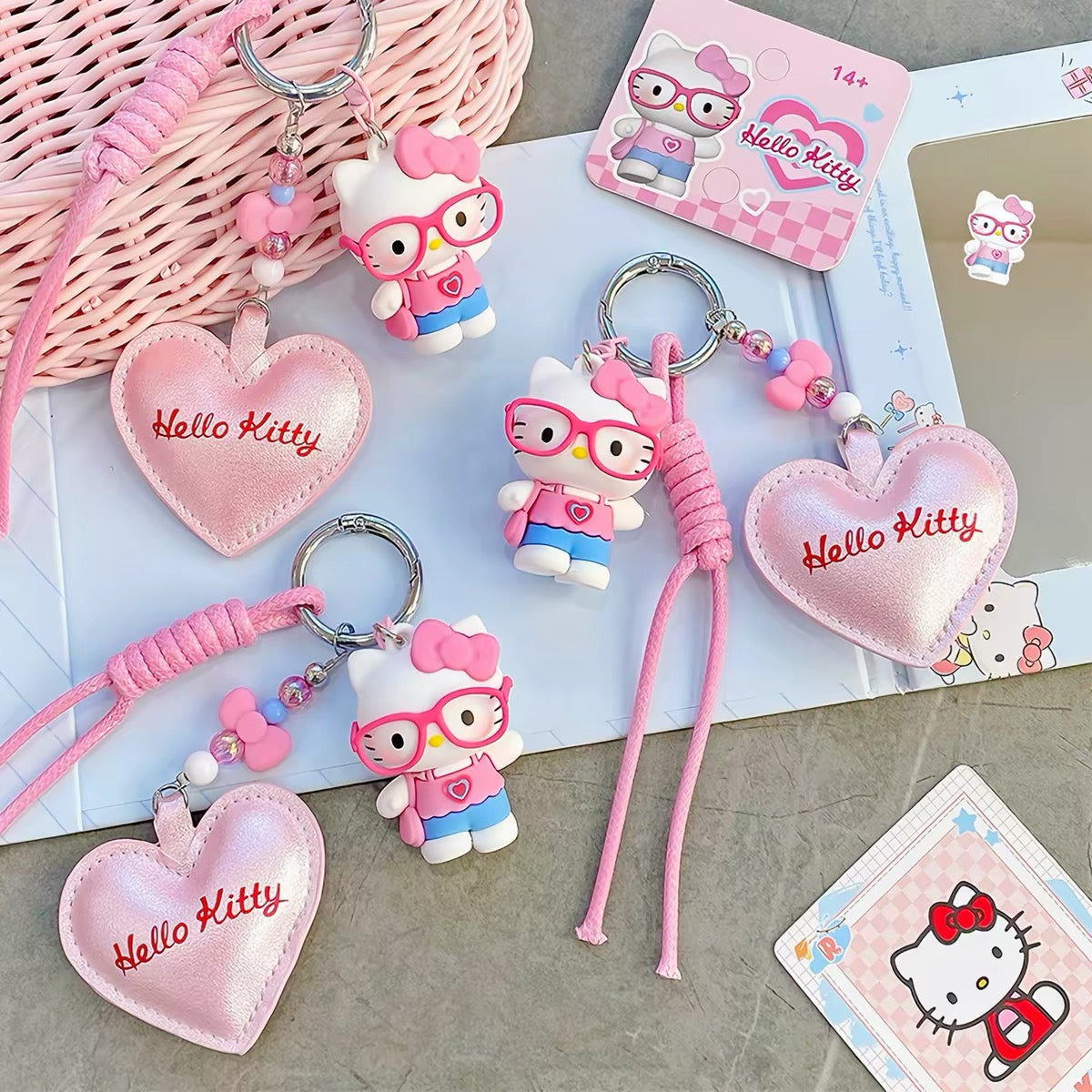 Licensed Hello Kitty PVC Rubber Keychain/ Bag Charm