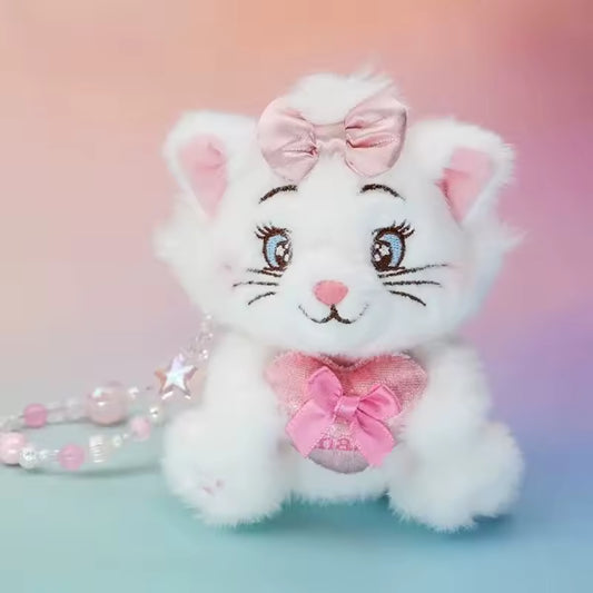 Orignal Potdemiel Marie Cat with Beaded Charm Plush Keychain